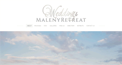 Desktop Screenshot of malenyretreatweddings.com