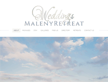Tablet Screenshot of malenyretreatweddings.com